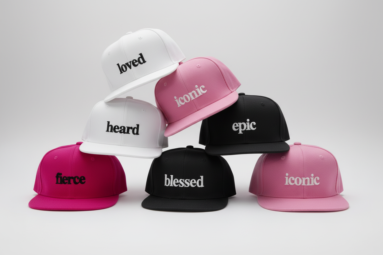 Affirmation Hats Collection - All Unique Words